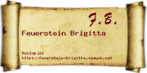 Feuerstein Brigitta névjegykártya